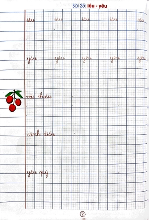 bộ lớp 1 thân yêu - bé luyện viết chữ nhỏ - tập 2