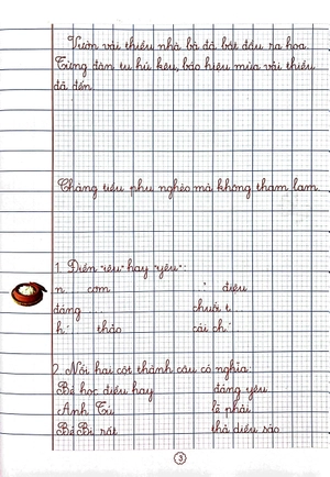 bộ lớp 1 thân yêu - bé luyện viết chữ nhỏ - tập 2