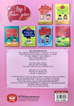 bộ lớp 1 thân yêu - bé luyện viết - tập 1