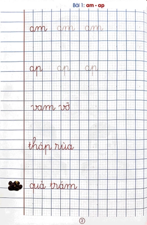 bộ lớp 1 thân yêu - bé luyện viết - tập 2