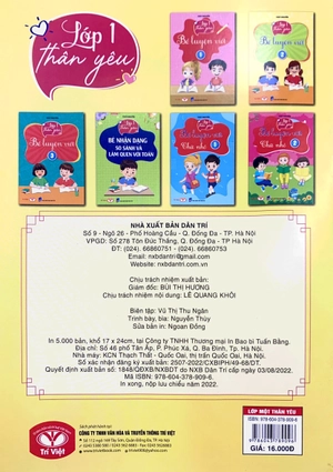 bộ lớp 1 thân yêu - bé luyện viết - tập 2