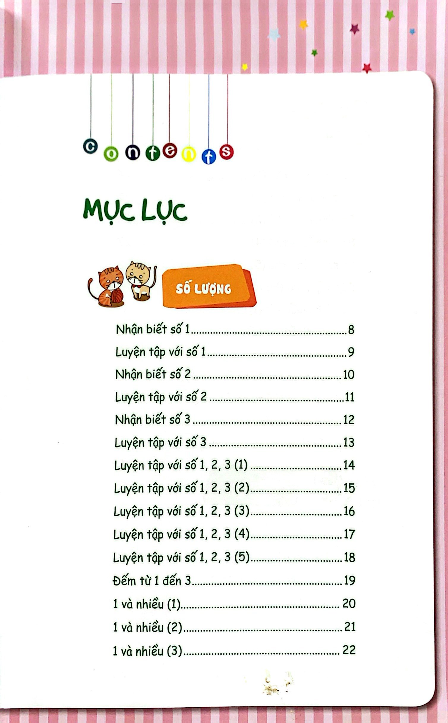 bộ lớp mầm 1 - toán học cho trẻ mẫu giáo