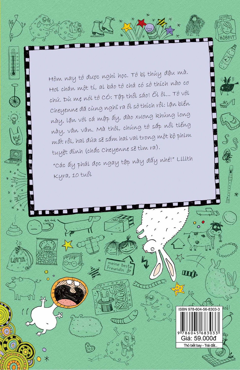 bộ lotta tập viết nhật kí 4: thỏ biết bay - trái đất ngừng quay!