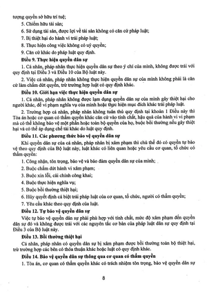 bộ luật dân sự - bộ luật tố tụng dân sự - luật tổ chức toàn án và văn bản hướng dẫn thi hành