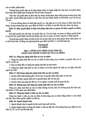 bộ luật dân sự - bộ luật tố tụng dân sự - luật tổ chức toàn án và văn bản hướng dẫn thi hành