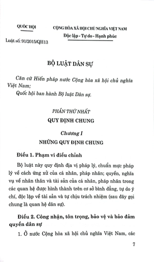 bộ luật dân sự (hiện hành)