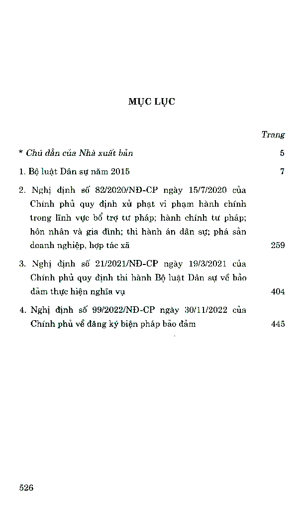 bộ luật dân sự năm 2015 và các nghị định hướng dẫn thi hành