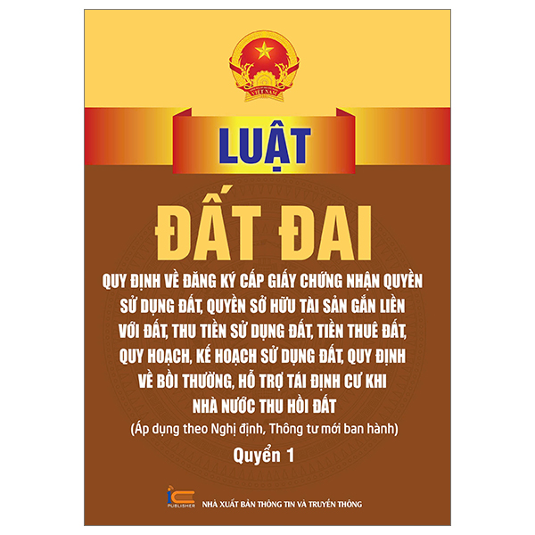Bo
Luat Dat Dai - Quy Dinh Ve Dang Ky Cap Giay Chung Nhan Quyen Su Dung Dat, Quyen Su Huu Tai San Gan Lien Voi Dat, Thu Tien Su Dung Dat, Tien Thue Dat, Quy Hoach, Kh Su Dung Dat, Quy Dinh Ve Boi Thuong, Ho Tro Tai Dinh Cu Khi Nha Nuoc Thu Hoi Dat - Quyen 1