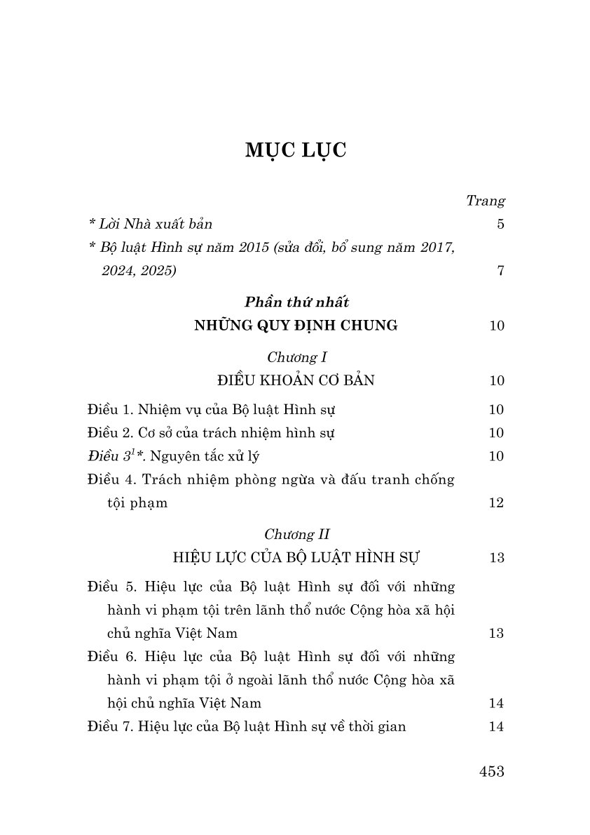 Bo Luat Hinh Su Nam 2015 (Sua Doi, Bo Sung Nam 2017, 2024, 2025)