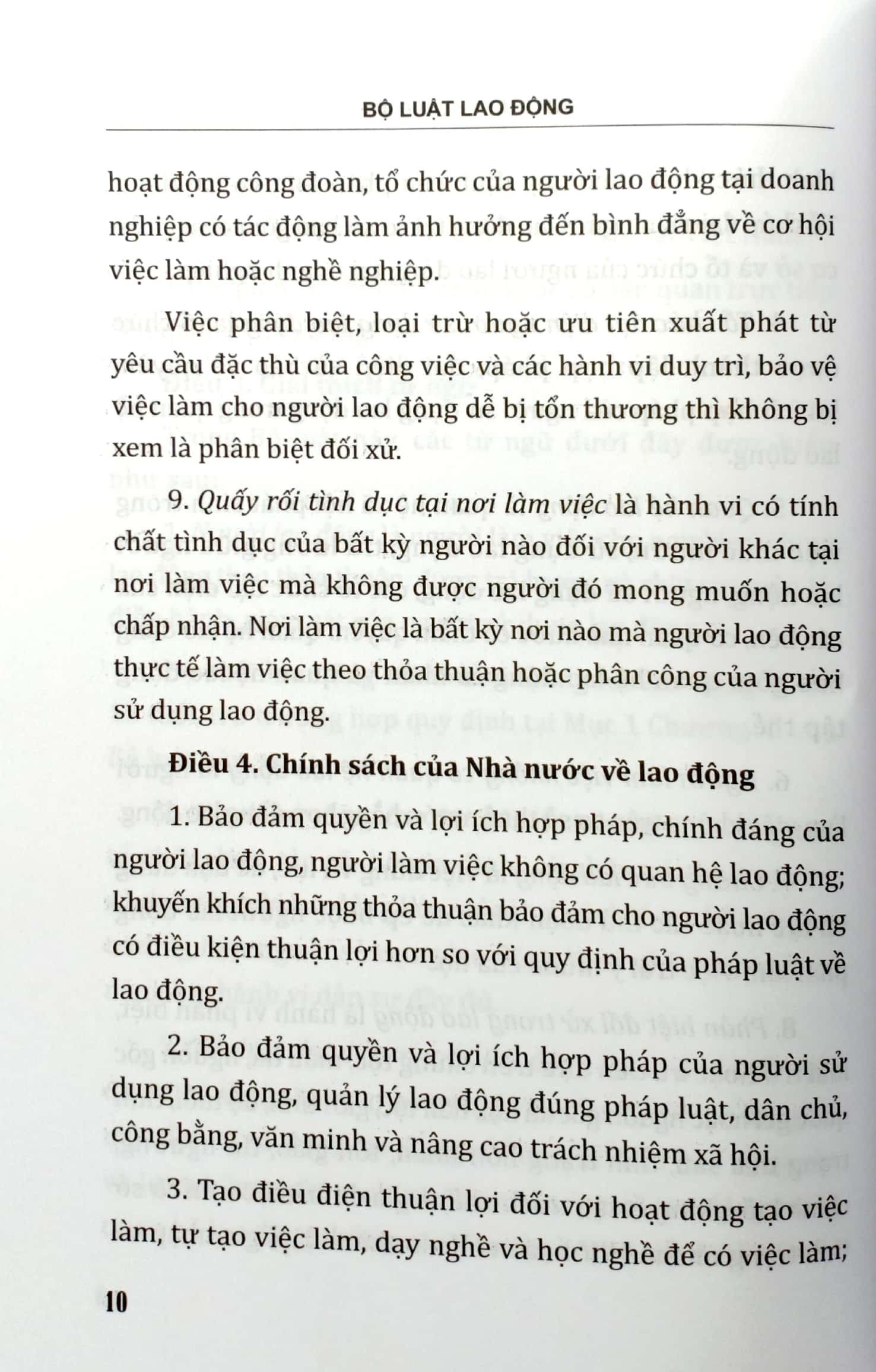 bộ luật lao động của nước cộng hòa xã hội chủ nghĩa việt nam (áp dụng 01.01.2021)