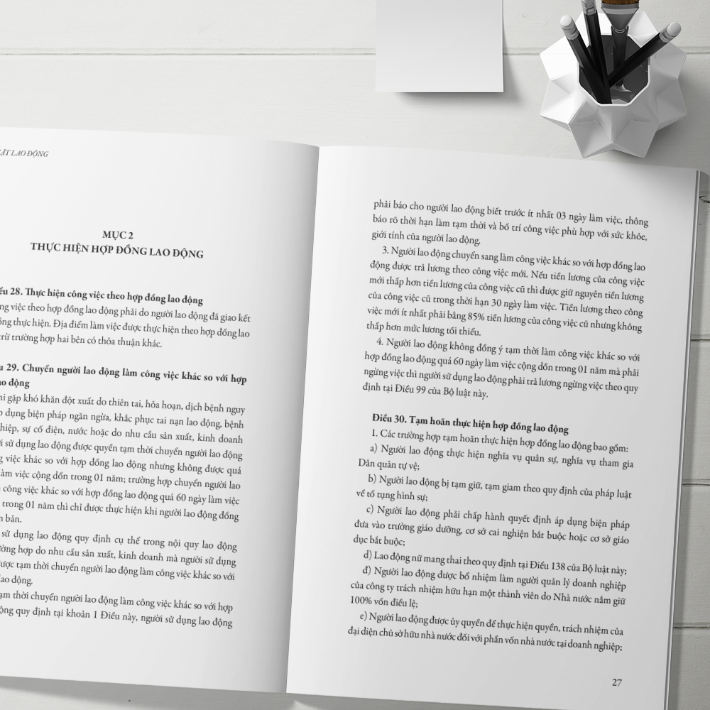 bộ luật lao động - được thông qua tại kỳ hợp thứ 8 quốc hội khóa xiv (bộ luật số 45/2019/qh 14 kỳ họp thứ 8 thông qua ngày 20/11/2019)