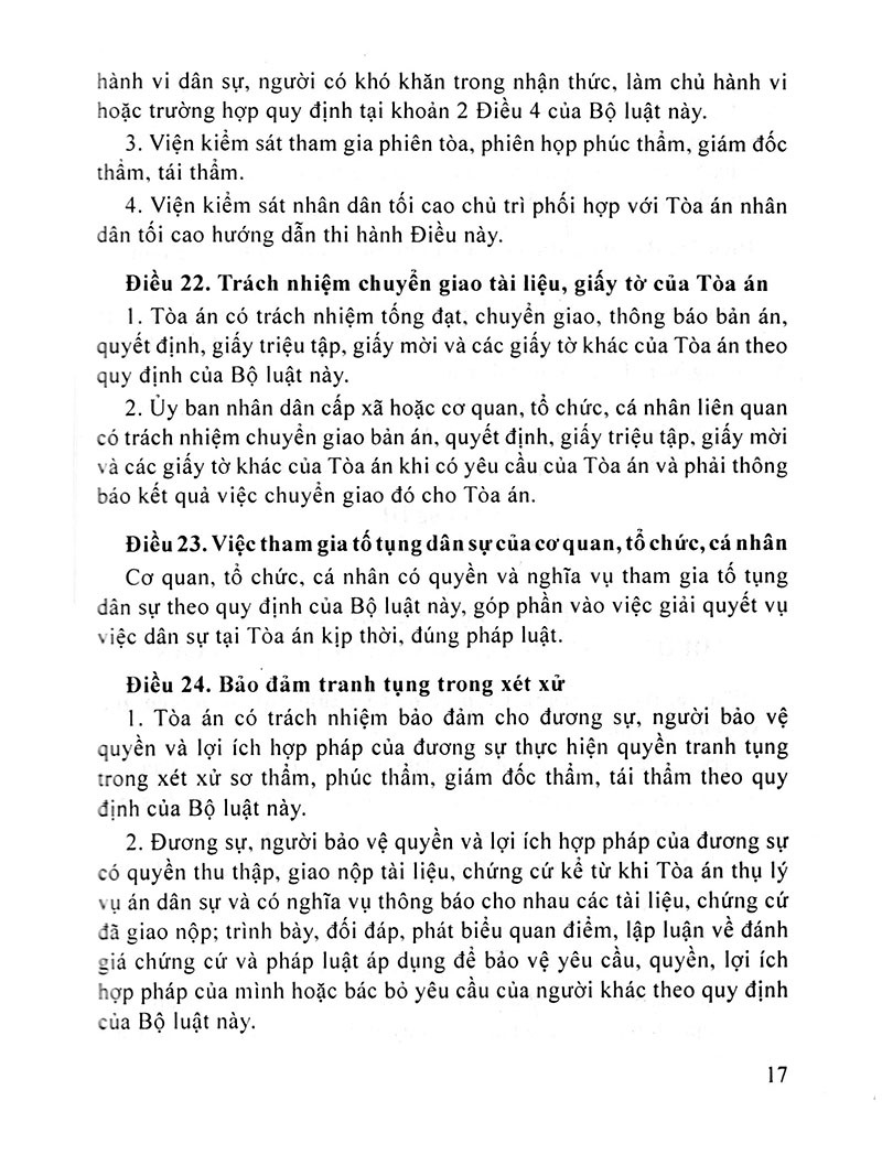 bộ luật tố tụng dân sự của nước cộng hòa xã hội chủ nghĩa việt nam (2016)