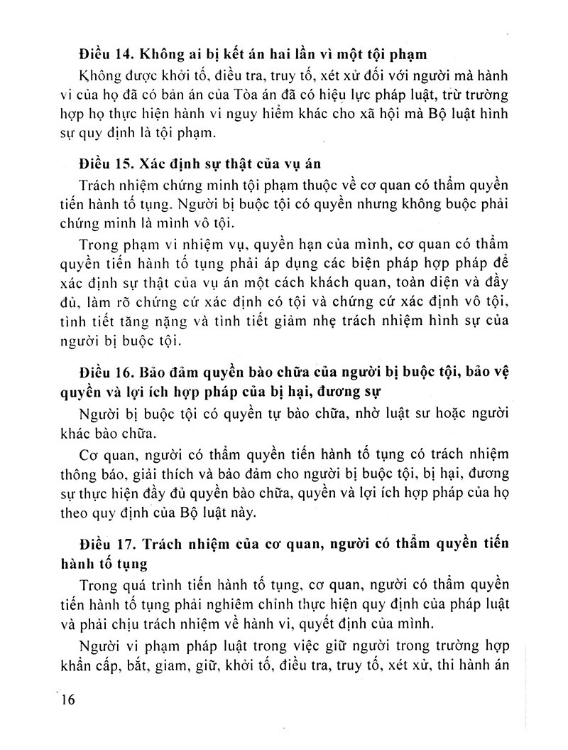 bộ luật tố tụng hình sự của nước cộng hoà xã hội chủ nghĩa việt nam (2016)
