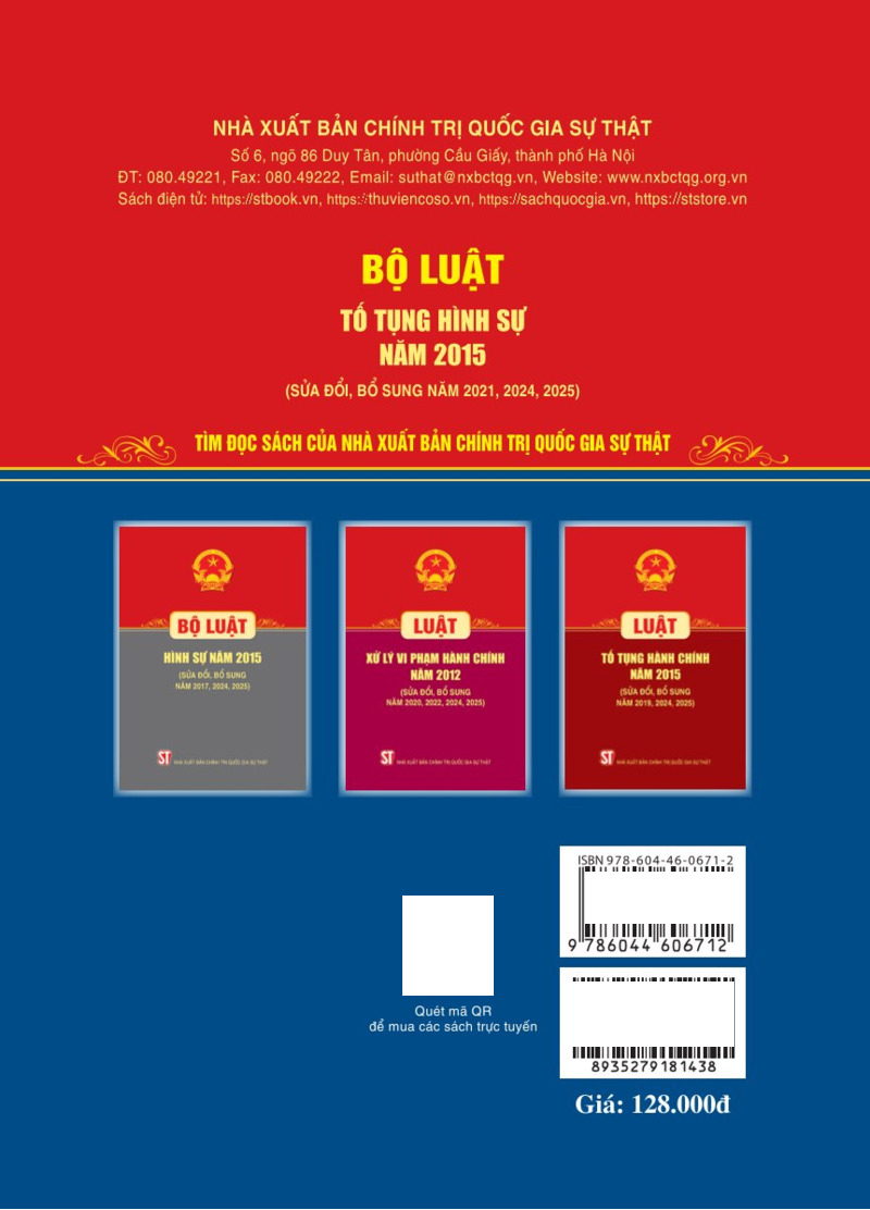 Bo Luat To Tung Hinh Su Nam 2015 (Sua Doi, Bo Sung Nam 2021, 2024, 2025)