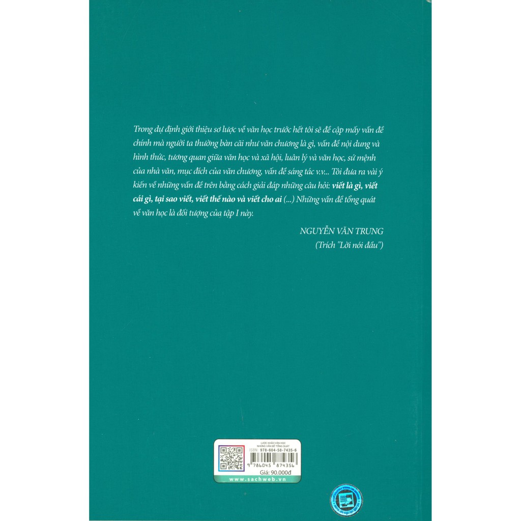 bộ lược khảo văn học i - những vấn đề tổng quát