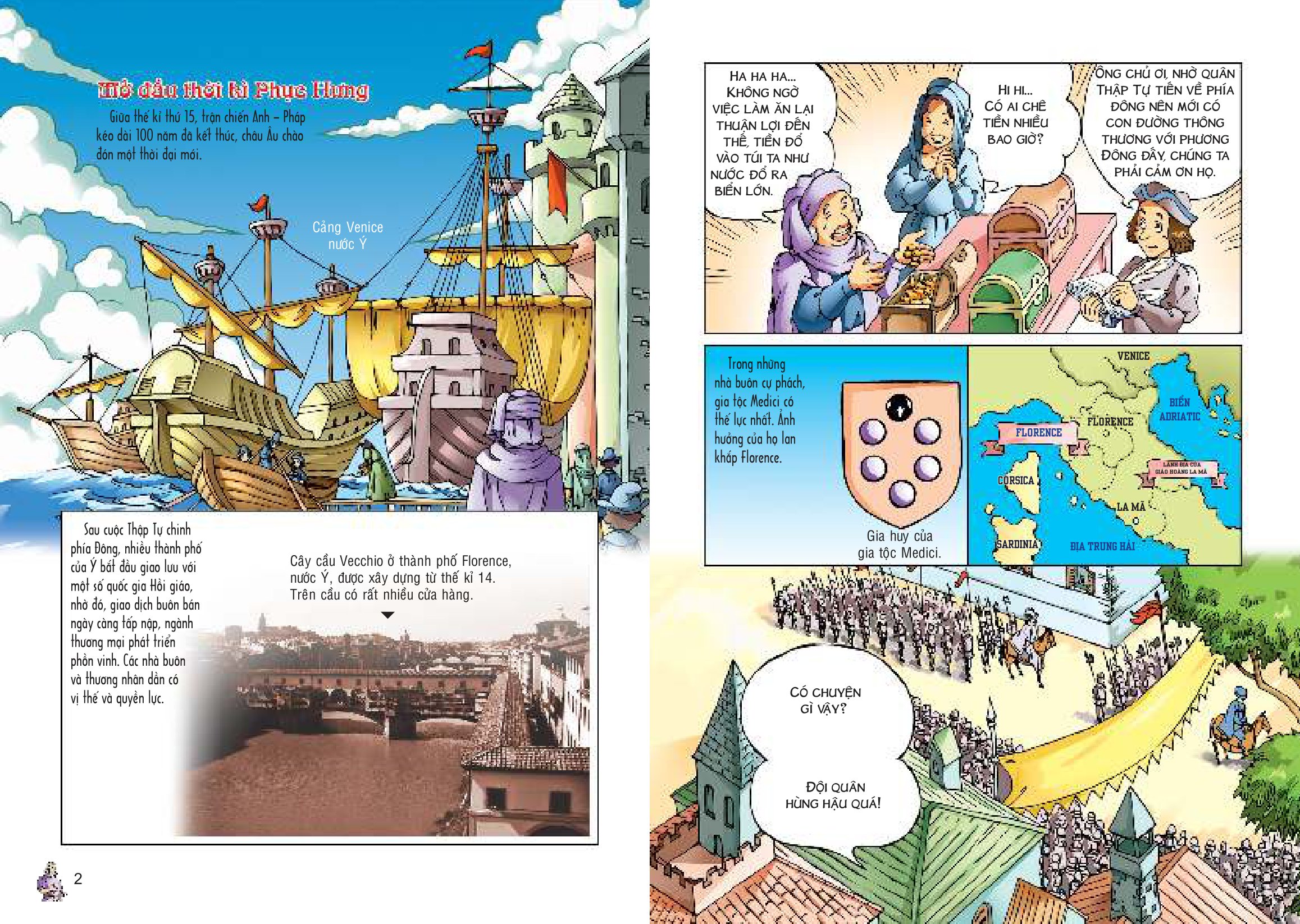 bộ lược sử thế giới bằng tranh - tập 7 - văn hóa phục hưng và chinh phục các miền đất mới (tái bản 2023)