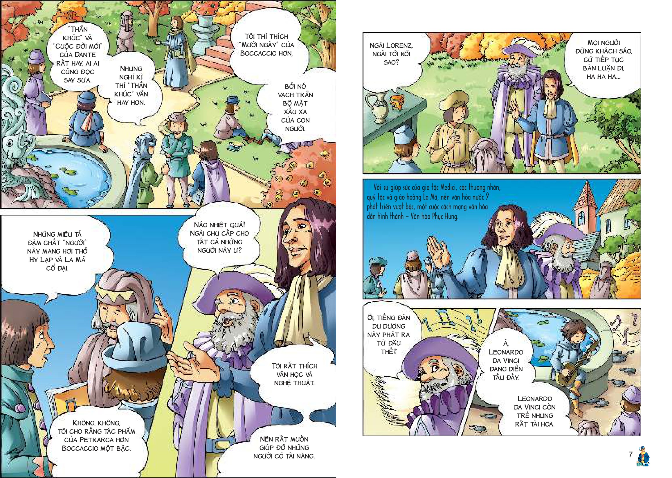 bộ lược sử thế giới bằng tranh - tập 7 - văn hóa phục hưng và chinh phục các miền đất mới (tái bản 2023)