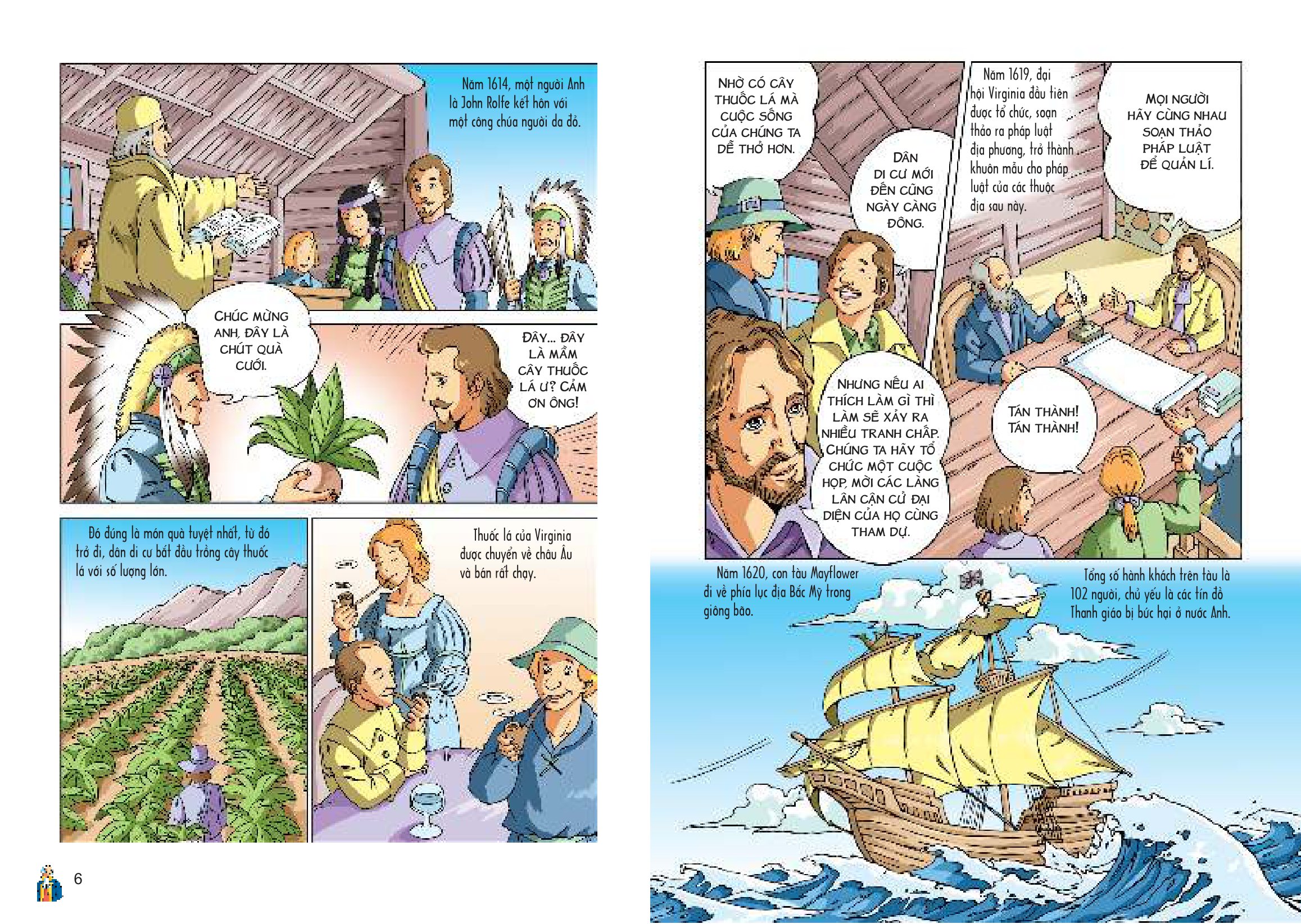 bộ lược sử thế giới bằng tranh - tập 8 - lịch sử hoa kỳ (tái bản 2023)