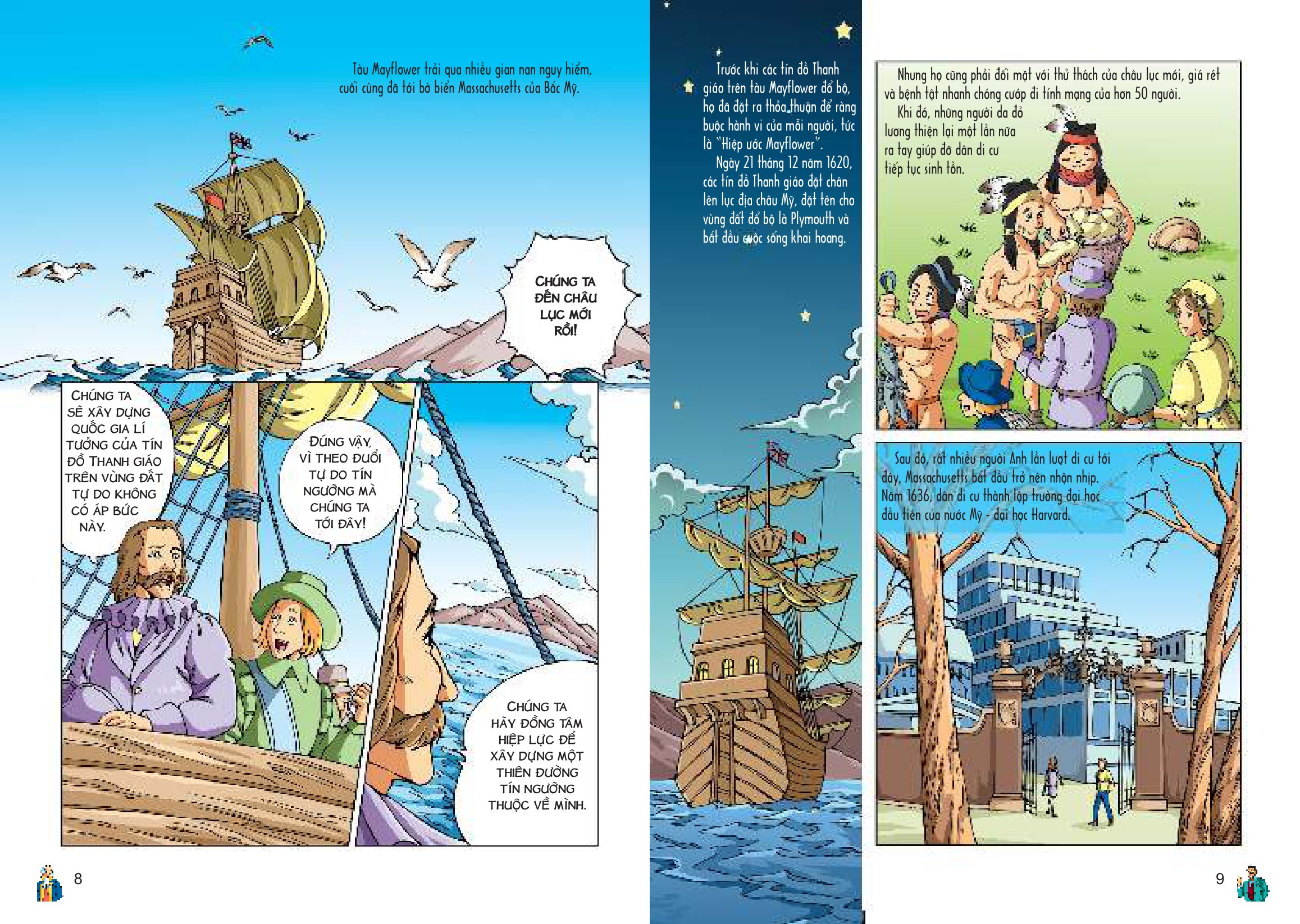 bộ lược sử thế giới bằng tranh - tập 8 - lịch sử hoa kỳ (tái bản 2023)