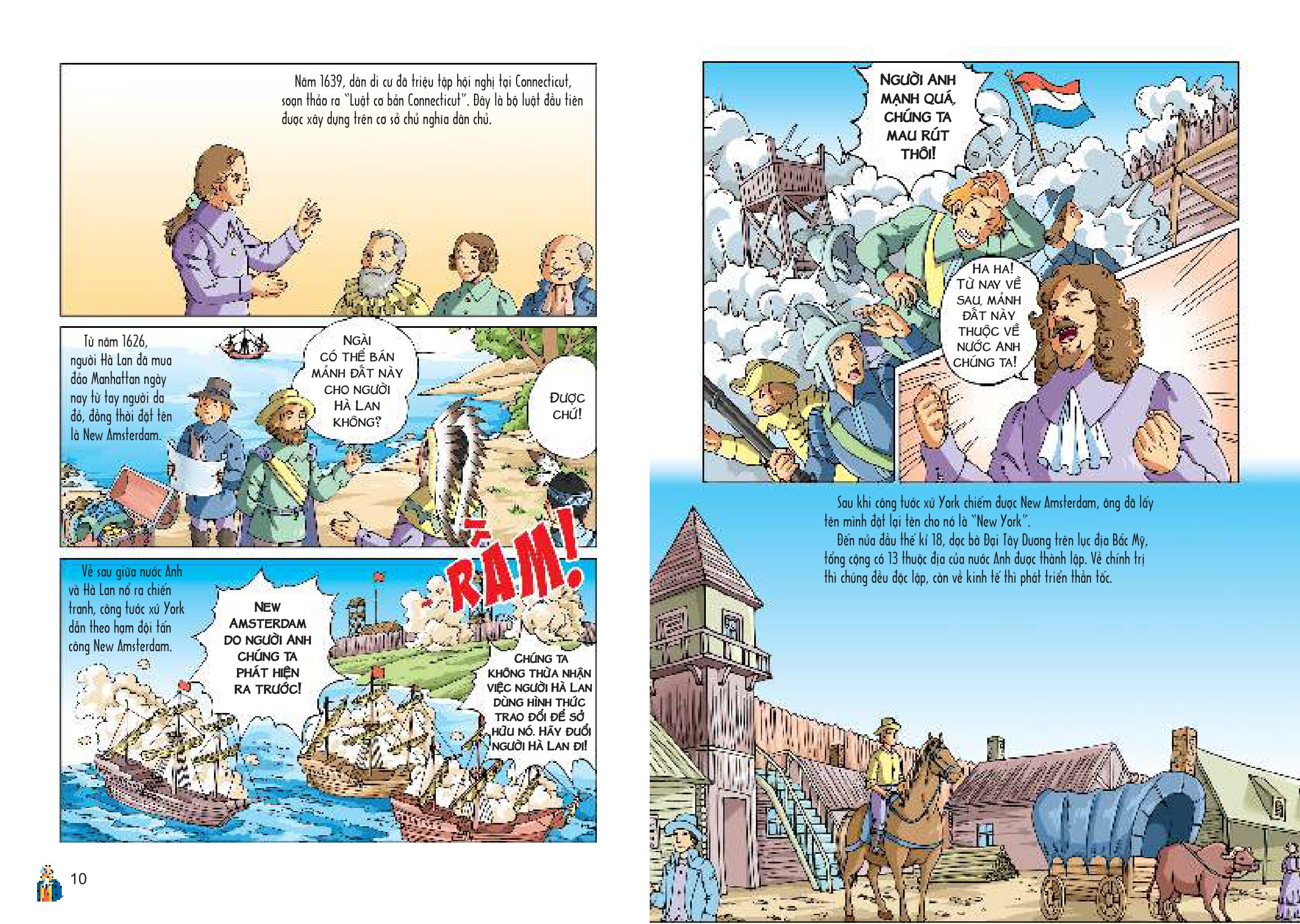 bộ lược sử thế giới bằng tranh - tập 8 - lịch sử hoa kỳ (tái bản 2023)