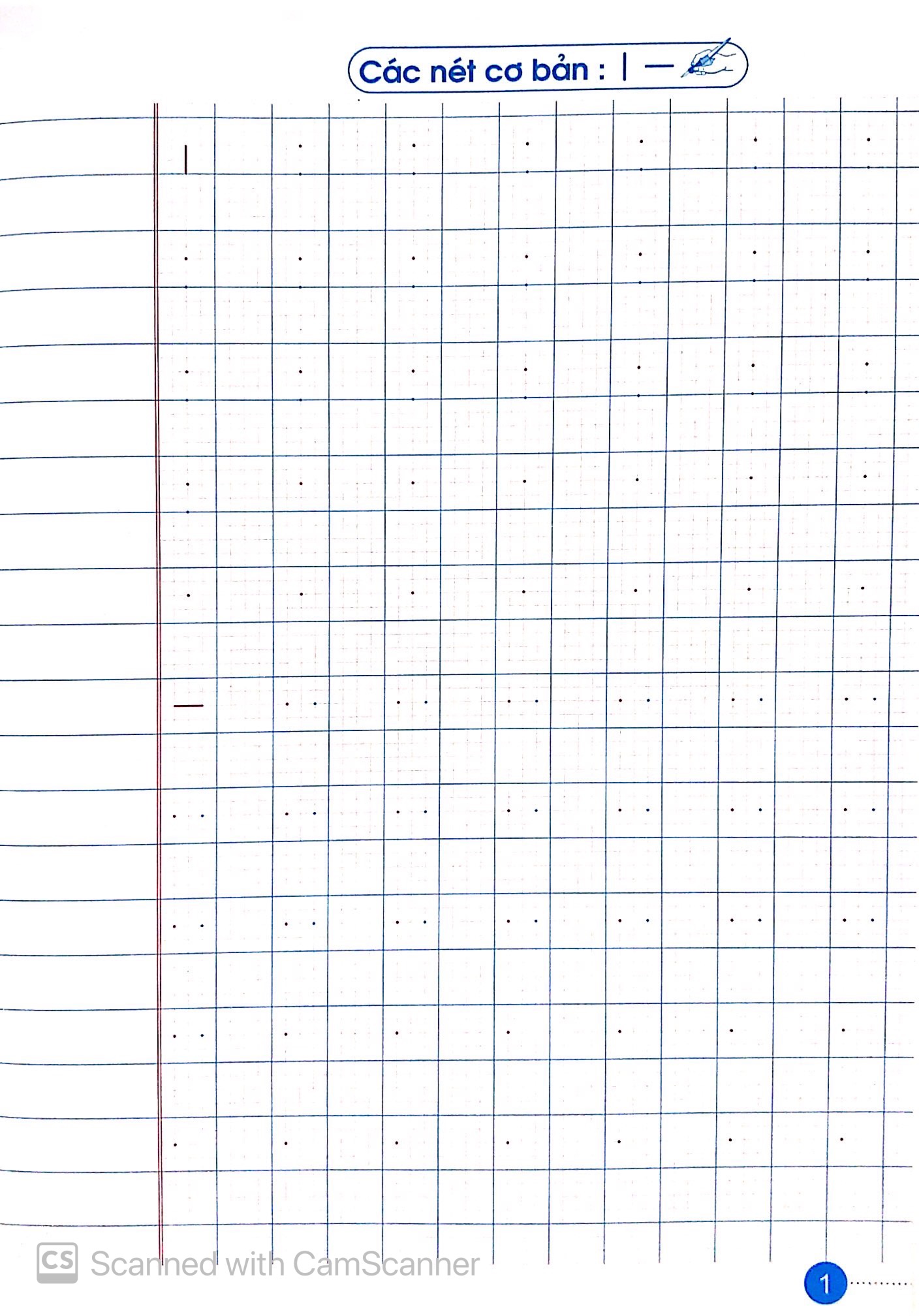 bộ luyện nét chữ rèn nết người - vở ô li có mẫu chữ - lớp 1 - quyển 1 (tái bản 2020)