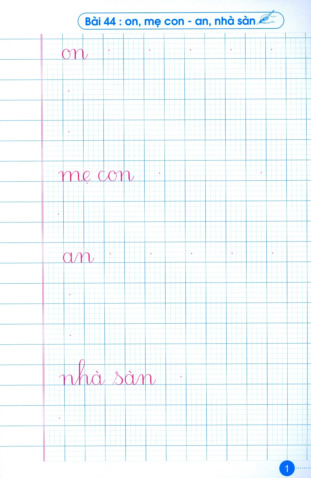 bộ luyện nét chữ rèn nết người - vở ô li có mẫu chữ - lớp 1 - quyển 2 (tái bản 2020)