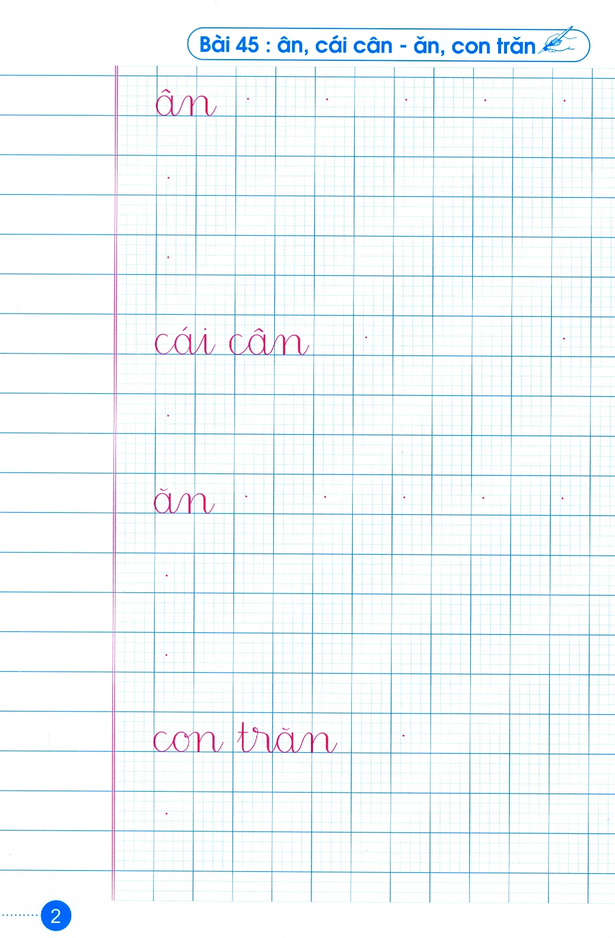 bộ luyện nét chữ rèn nết người - vở ô li có mẫu chữ - lớp 1 - quyển 2 (tái bản 2020)