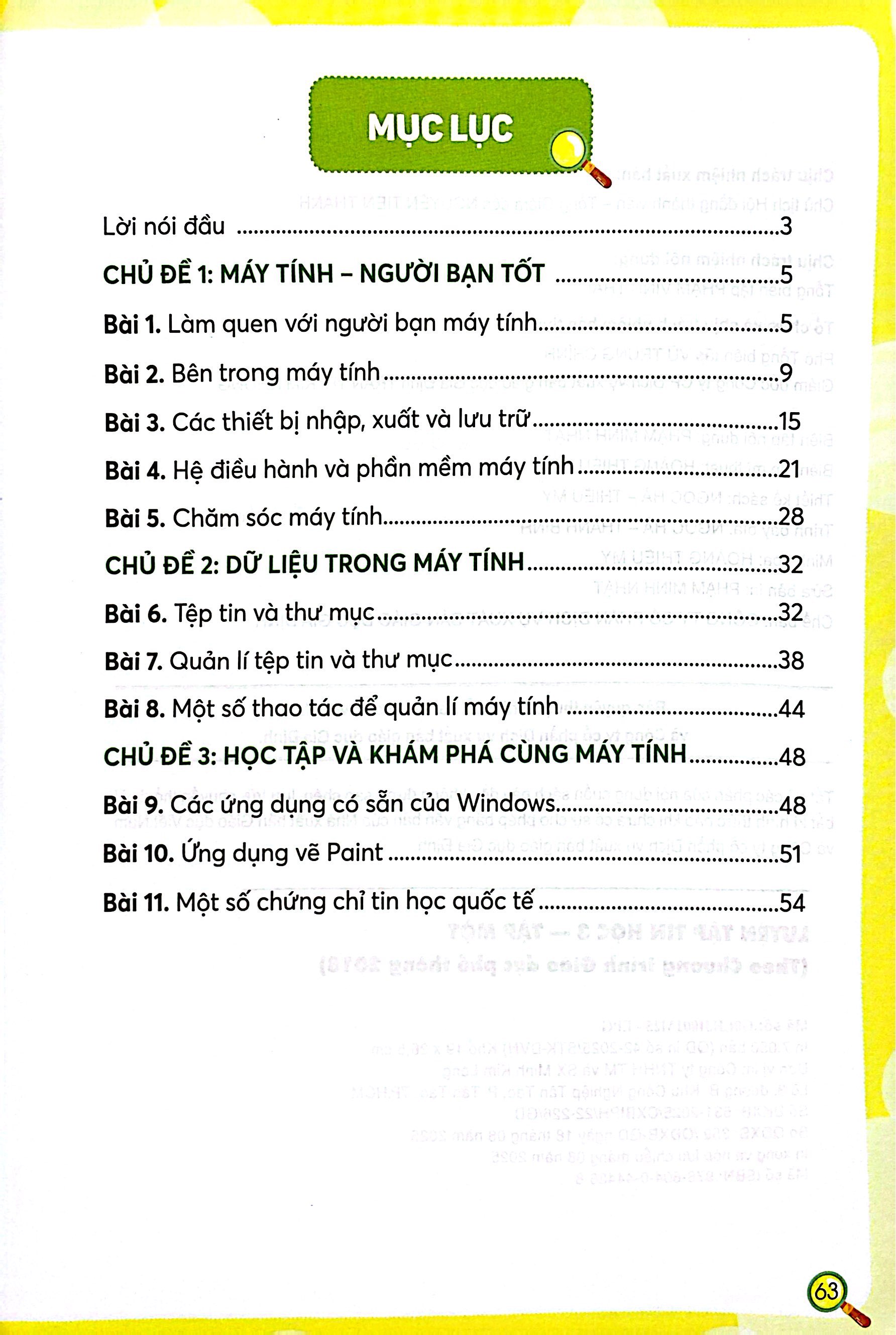 Bo
						
										
										Luyen Tap Tin Hoc 3 - Tap 1