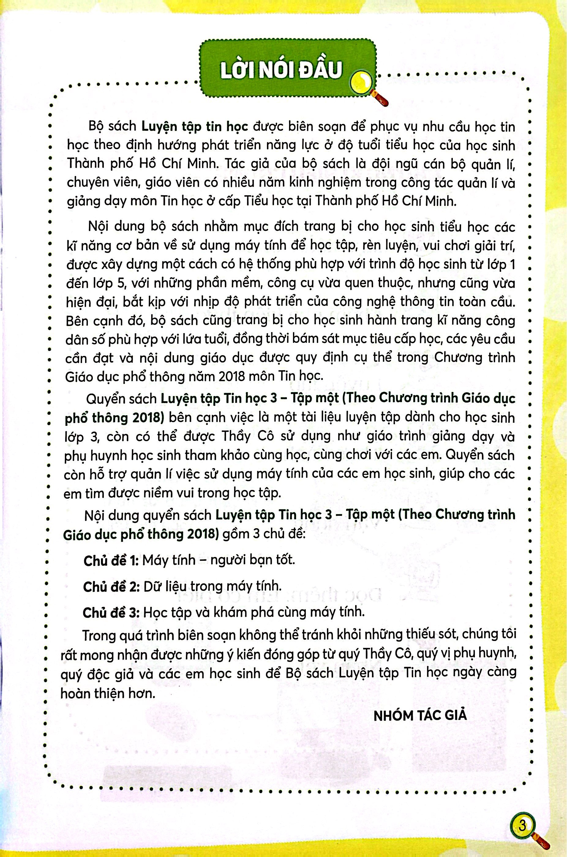 Bo
						
										
										Luyen Tap Tin Hoc 3 - Tap 1