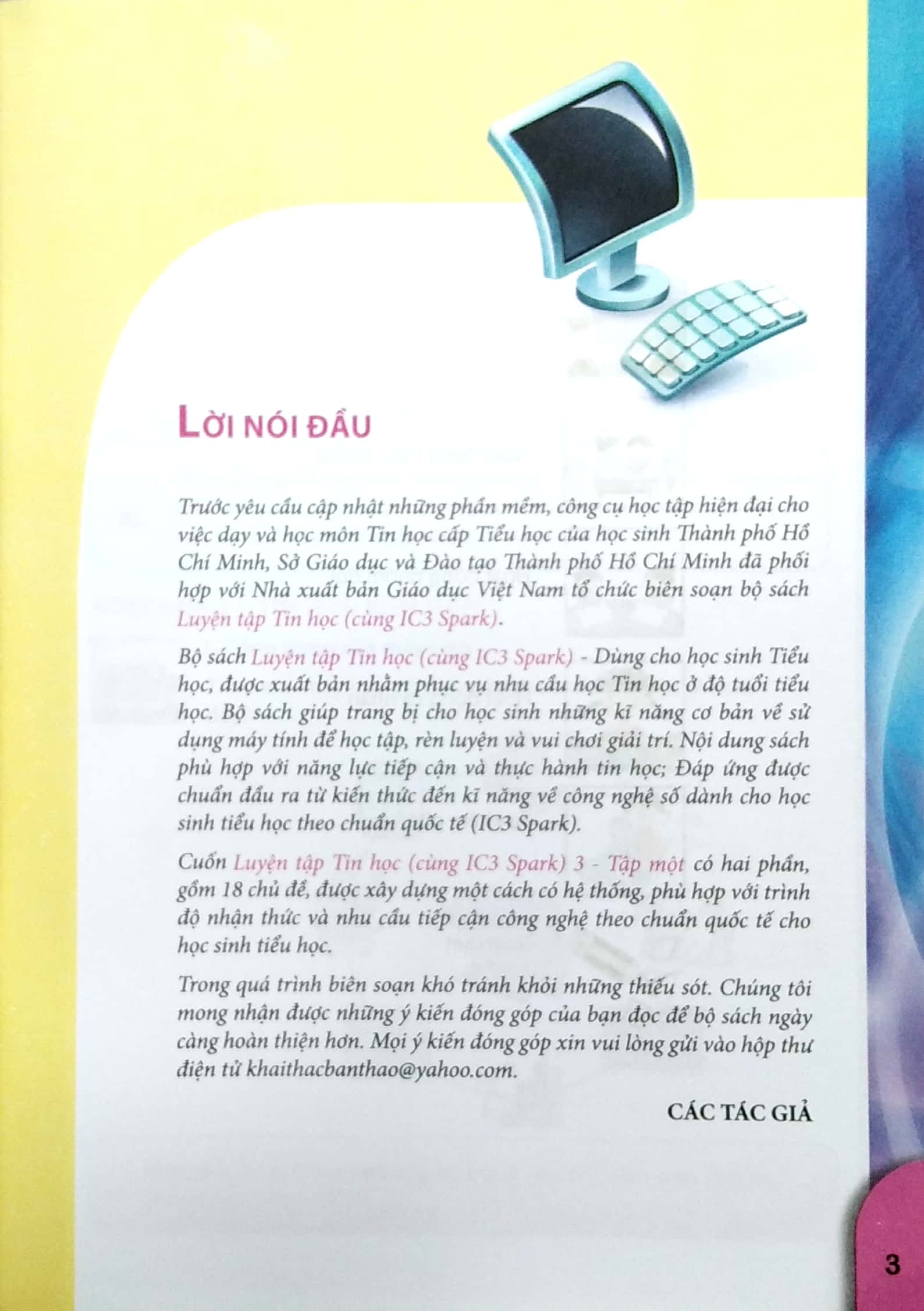 bộ luyện tập tin học 3 - tập 1 (cùng ic3 spark) (2021)