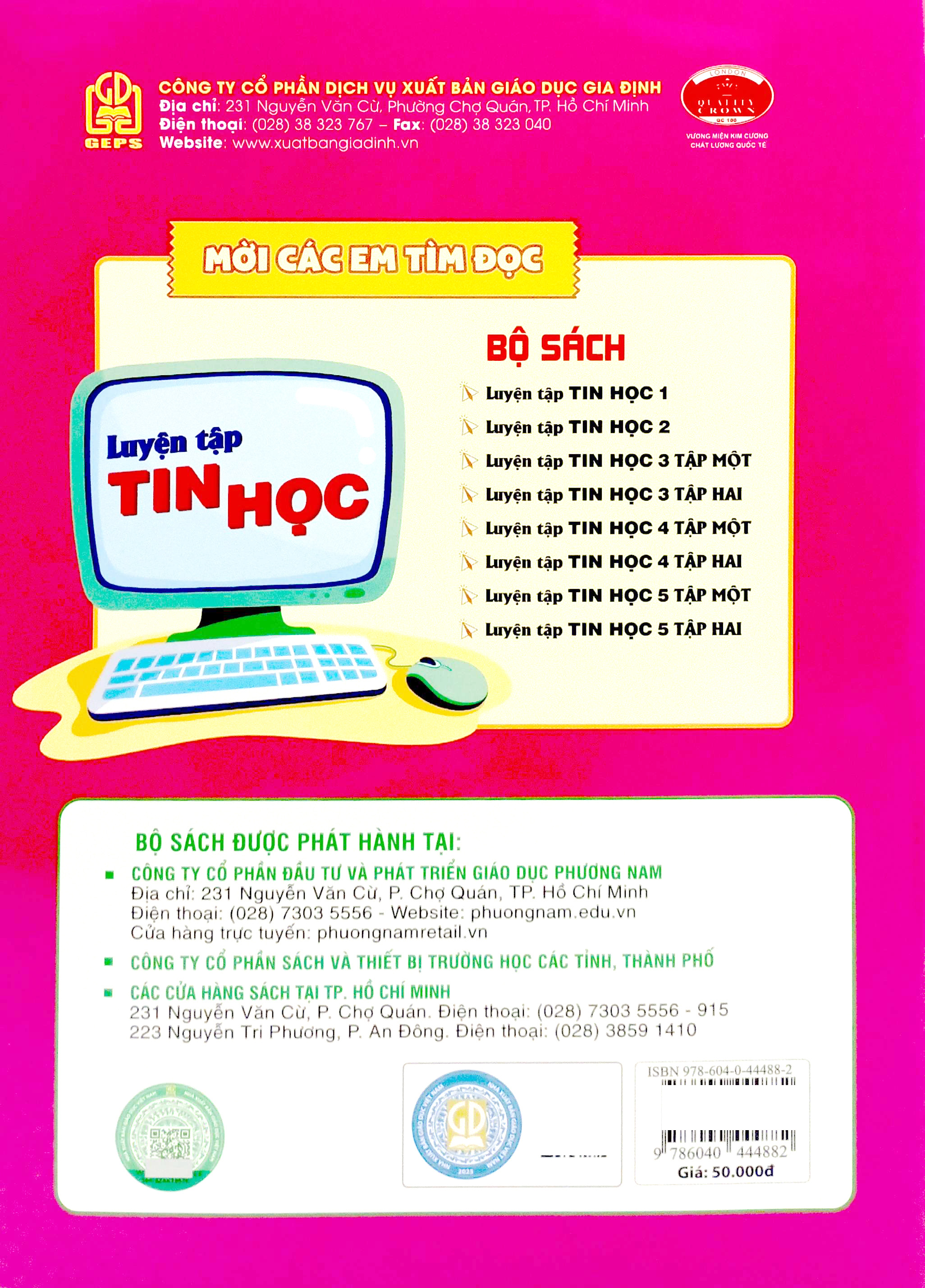 Bo
						
										
										Luyen Tap Tin Hoc 4 - Tap 1