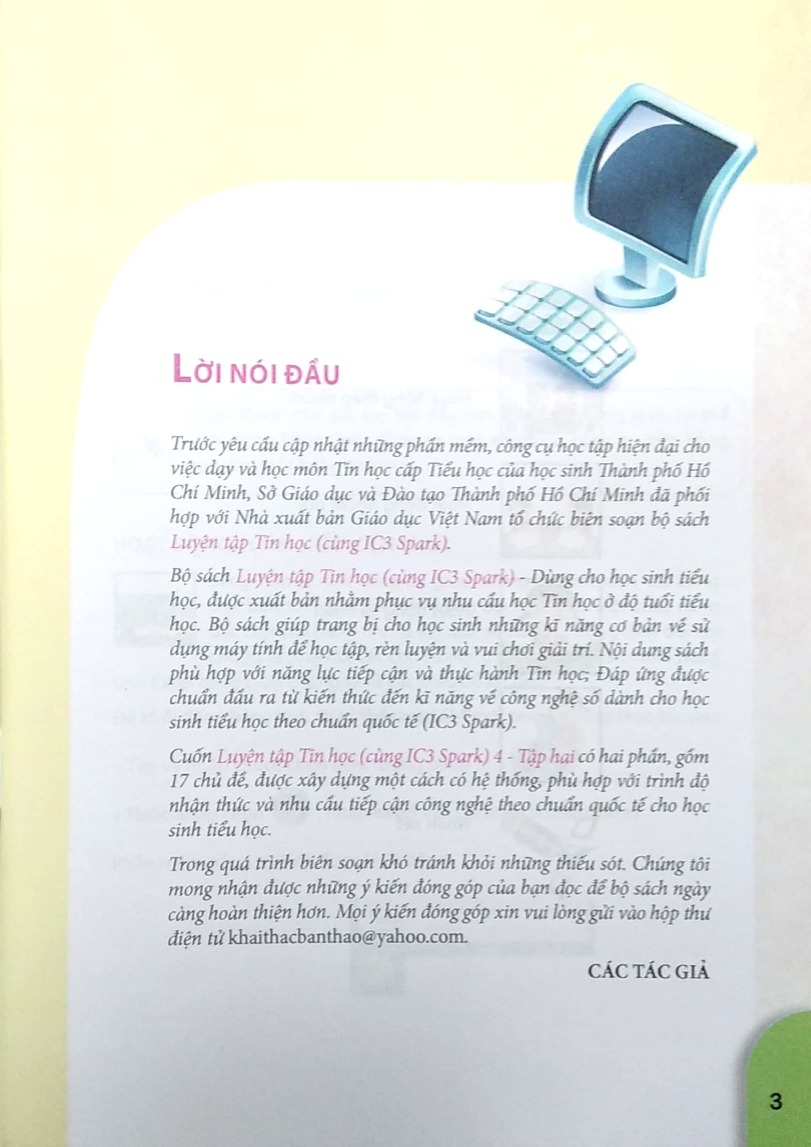 bộ luyện tập tin học 4 - tập 2 (cùng ic3 spark) (2021)