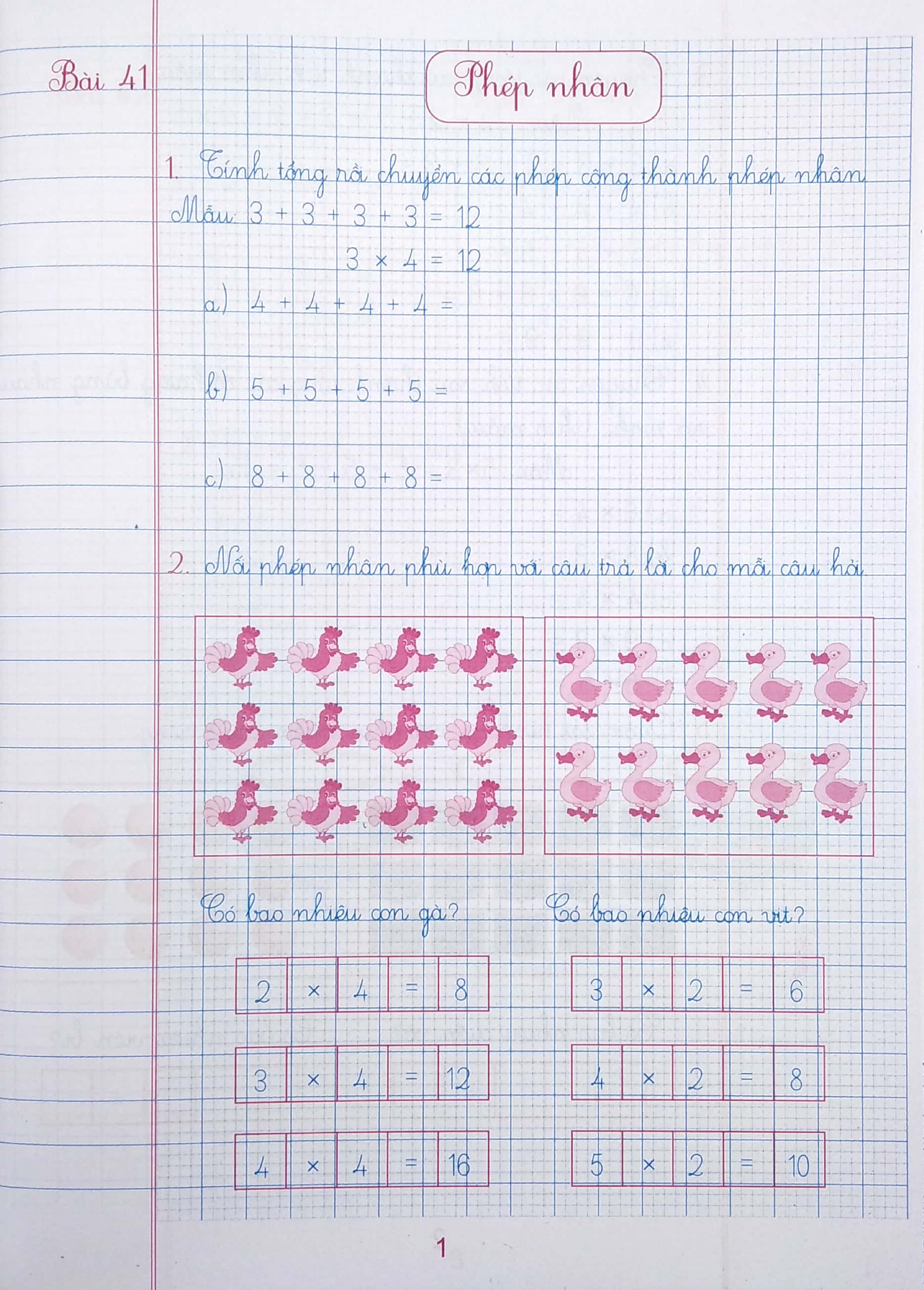 bộ luyện tập toán 2 - quyển 2 - trình bày trên giấy ô li (chân trời sáng tạo)