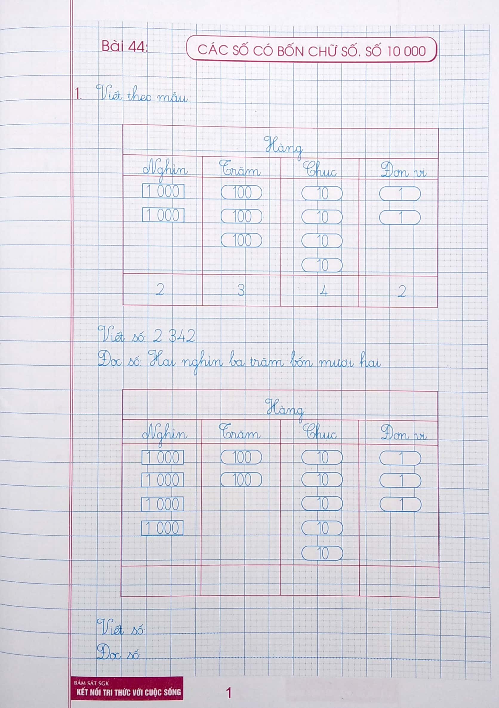 bộ luyện tập toán 3 - trình bày trên giấy ô li - quyển 2 (bám sát sgk kết nối tri thức với cuộc sống)