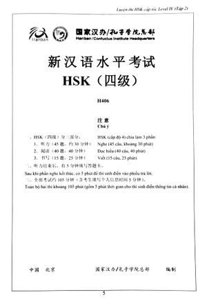 bộ luyện thi hsk cấp tốc (level iv - tập 2)
