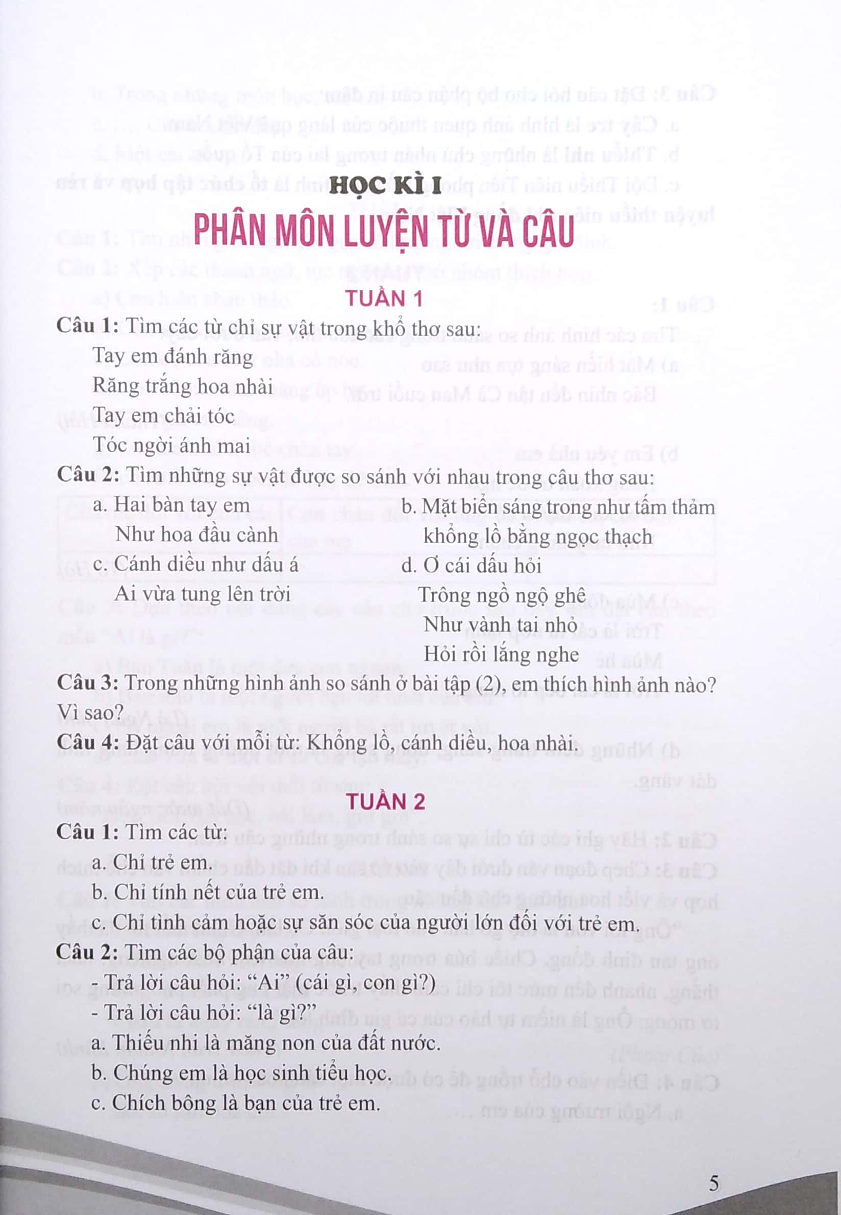 bộ luyện từ và câu 3 (theo chương trình gdpt mới - dùng chung cho 3 bộ sách)