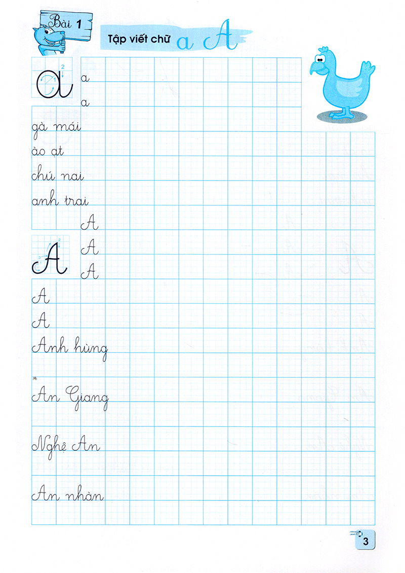 bộ luyện viết chữ đẹp lớp 3 - tập 1