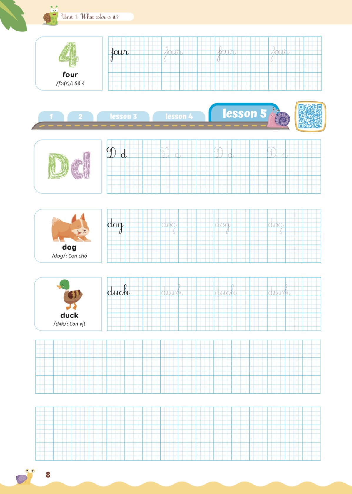 bộ luyện viết chữ đẹp từ vựng tiếng anh family and friends - national edition 1