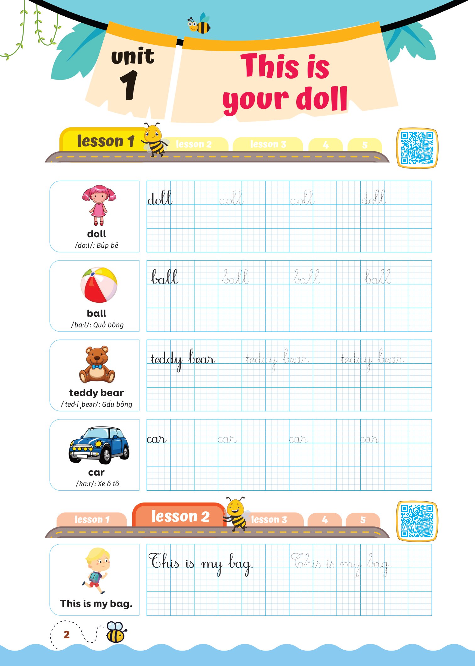 bộ luyện viết chữ đẹp từ vựng tiếng anh family and friends - national edition 3