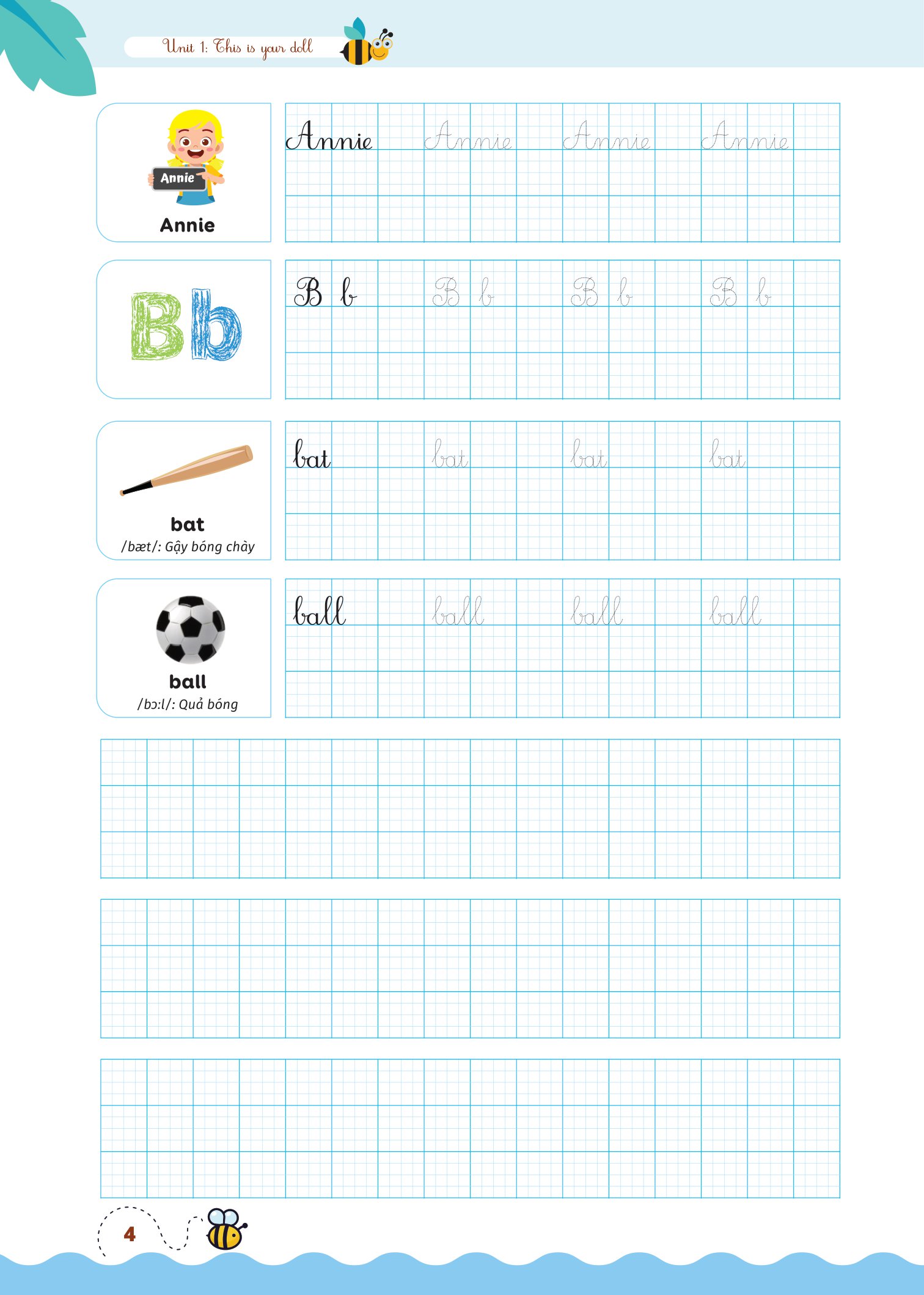 bộ luyện viết chữ đẹp từ vựng tiếng anh family and friends - national edition 3