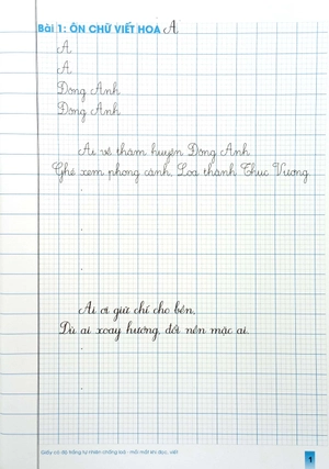 bộ luyện viết chữ lớp 3 - tập 1 (dùng chung cho các bộ sgk hiện hành)