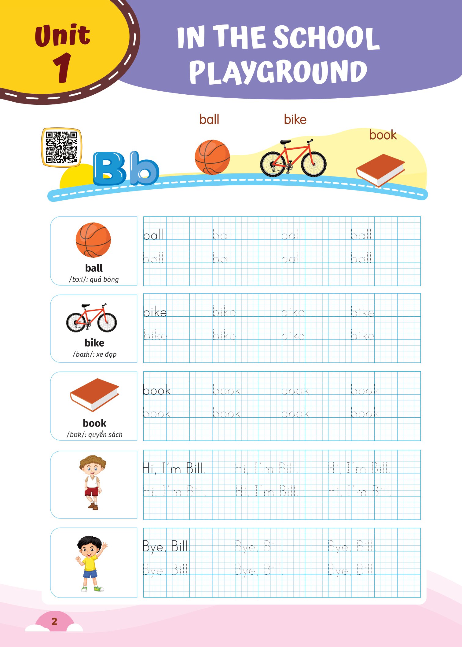 bộ luyện viết chữ từ vựng tiếng anh theo chương trình sách giáo khoa 1 (global)