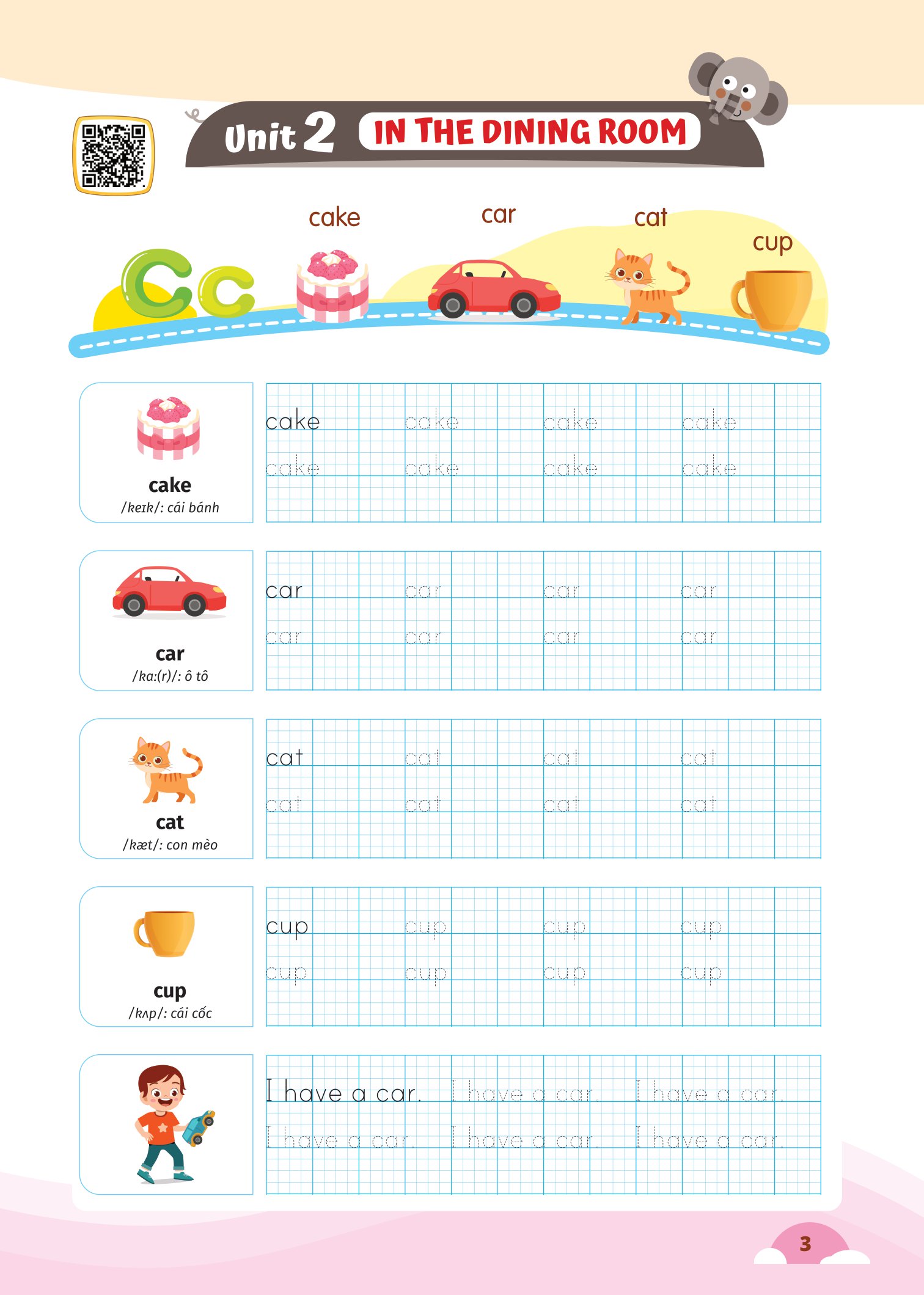 bộ luyện viết chữ từ vựng tiếng anh theo chương trình sách giáo khoa 1 (global)