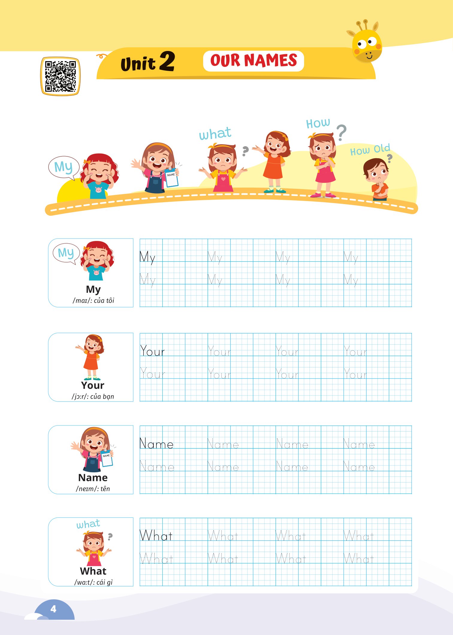 bộ luyện viết chữ từ vựng tiếng anh theo chương trình sách giáo khoa 3 (global)