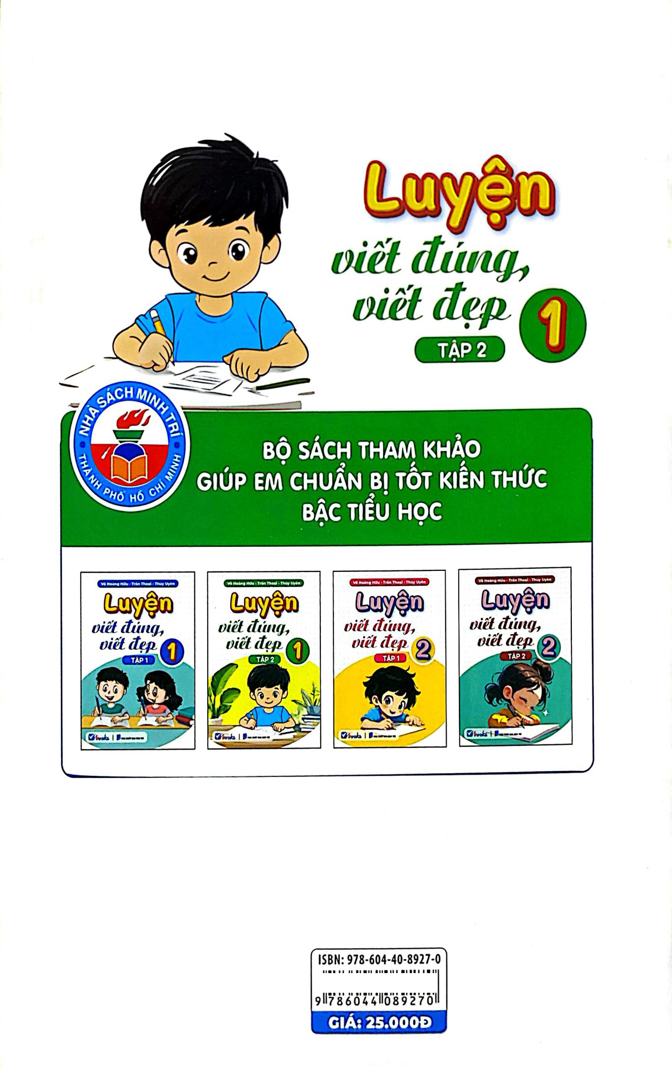 bộ luyện viết đúng, viết đẹp 1 - tập 2