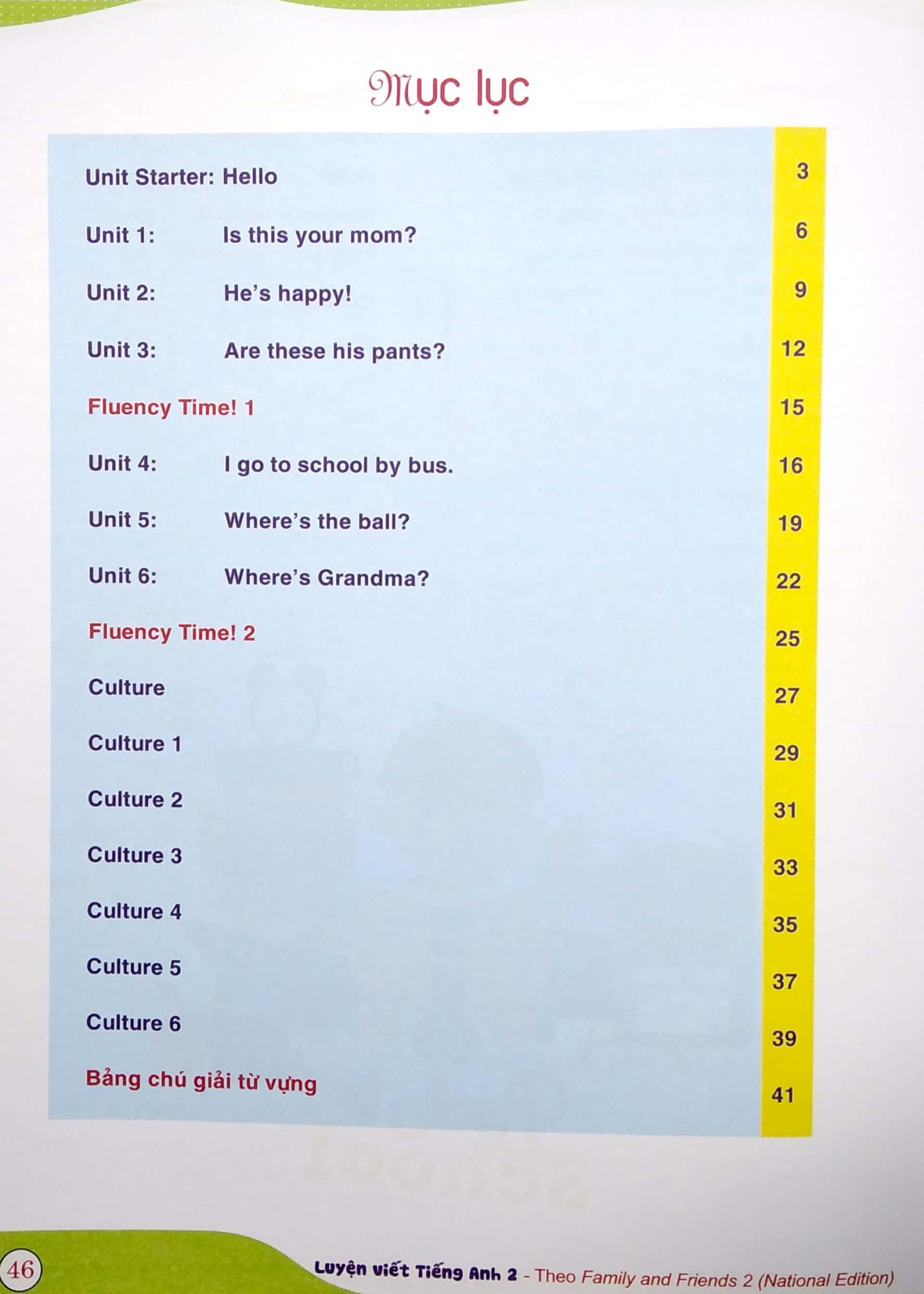 bộ luyện viết tiếng anh family and friends 2 - national edition