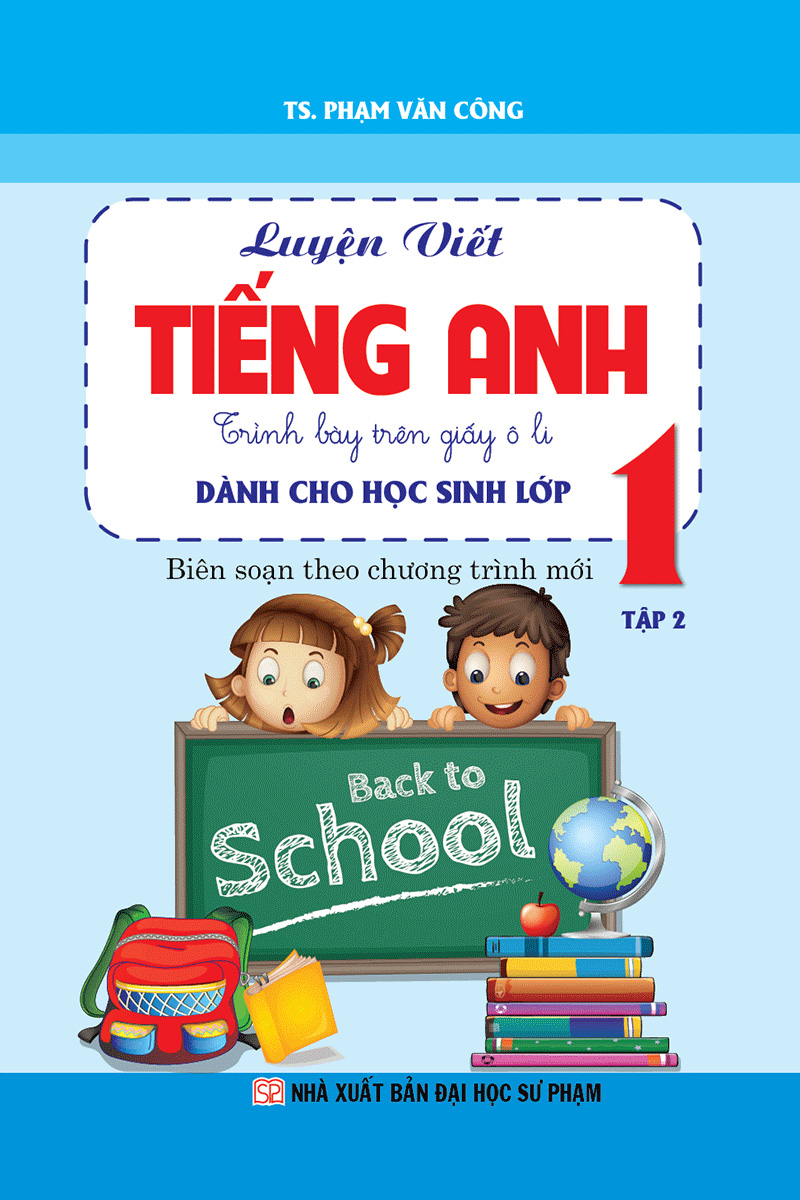 bộ luyện viết tiếng anh trình bày trên giấy ô li dành cho học sinh lớp 1 - tập 2