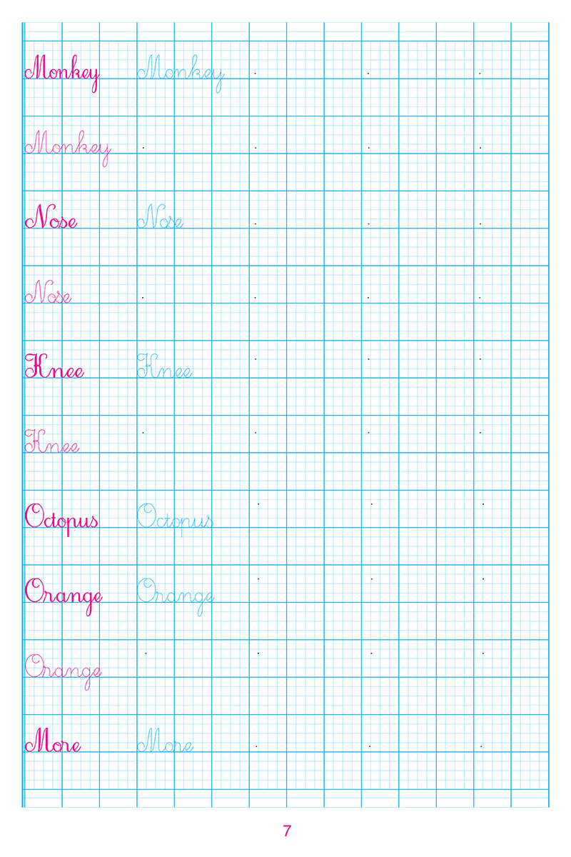 bộ luyện viết tiếng anh trình bày trên giấy ô li dành cho học sinh lớp 1 - tập 2