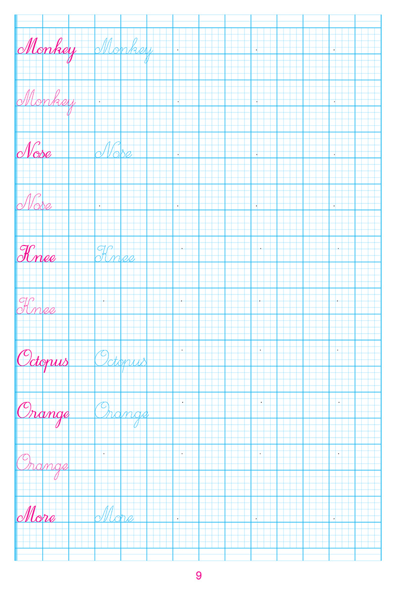 bộ luyện viết tiếng anh trình bày trên giấy ô li dành cho học sinh lớp 1 - tập 2