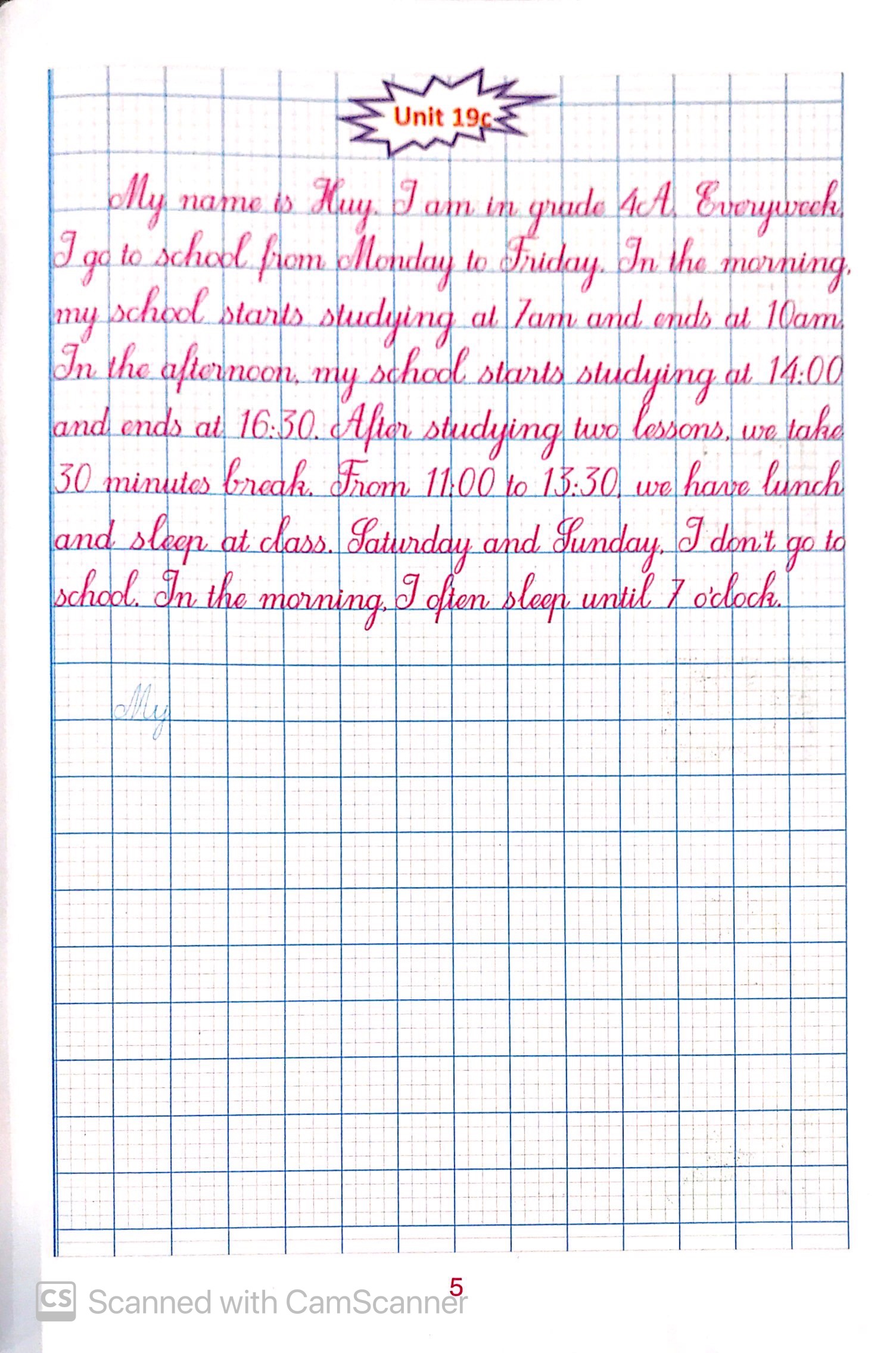 bộ luyện viết tiếng anh trình bày trên giấy ô li dành cho học sinh lớp 4 tập 2